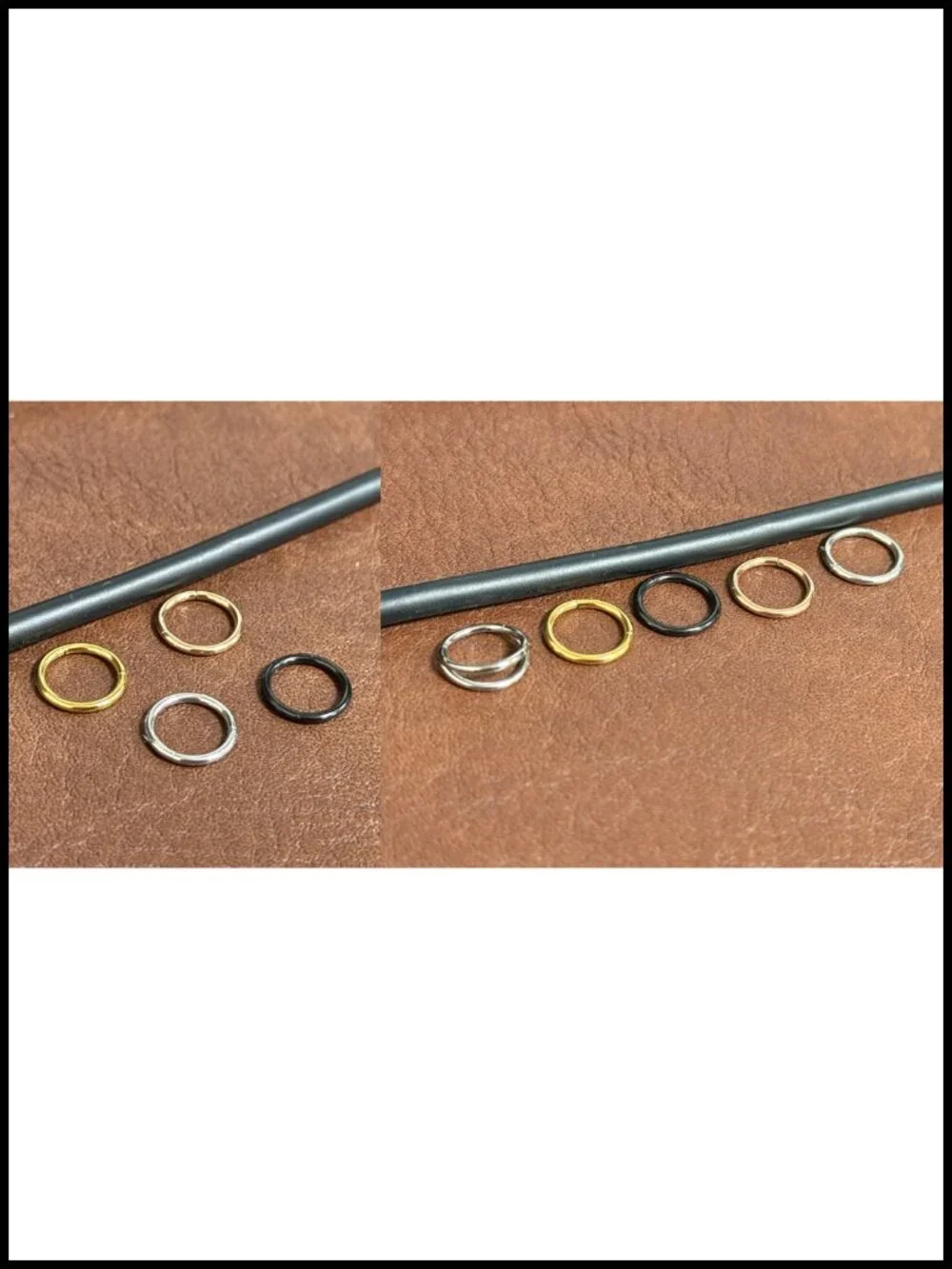 Titanium Hinged Nose Rings Hoop 20G 18G 16G 14G 12G G23 Implant Grade Clicker